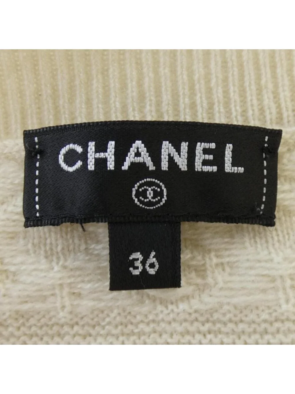 Chanel Knit Sweater Beige